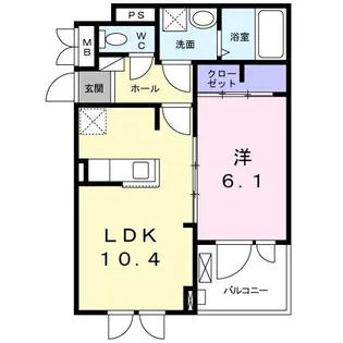 メゾン・アプローズ【2階】の間取り