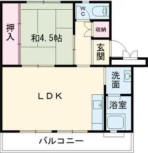 ビレッジハウス吉田宮小路2号棟【3階】の間取り