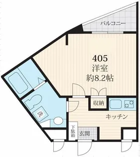 フォセット駒場【4階】の間取り