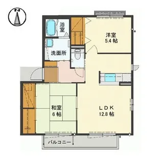 グランマスト安佐南 C棟【2階】の間取り