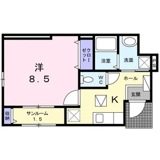 セレーノ【1階】の間取り