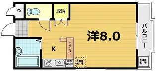 ミナール一里山【2階】の間取り