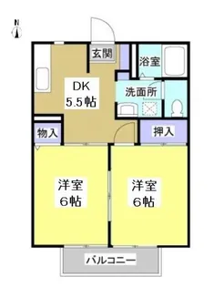 ルミエール宮の西【2階】の間取り