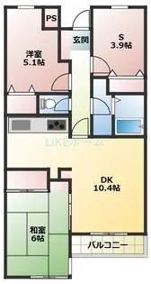 アーバンヴィラ【3階】の間取り