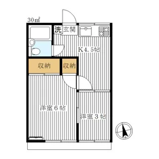 メゾン政竜1号棟【1階】の間取り