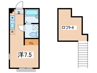 ハ-ミットクラブハウス和田町【2階】の間取り