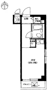 ライオンズマンション八王子第二【9階】の間取り