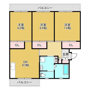 エルワンマンション【2階】の間取り