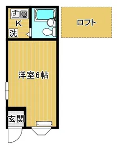 フジ フラット【1階】の間取り