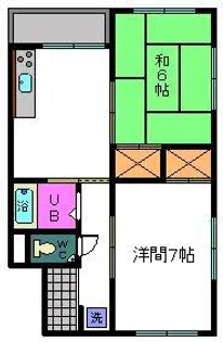 リベストハイツ【3階】の間取り