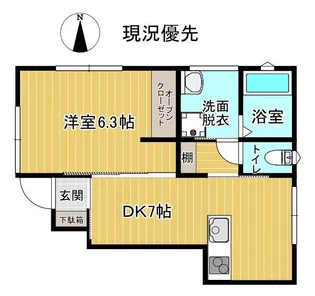 ティーダN・YII【1階】の間取り