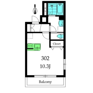 ヴェルジュール【3階】の間取り