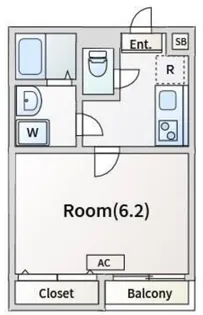ウイングコート北越谷【1階】の間取り