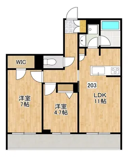 ヴィアソーレ大泉【2階】の間取り