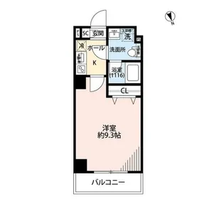 プレール・ドゥーク上中里【2階】の間取り