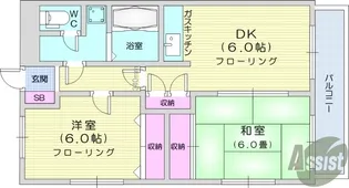 ファミールあやし【3階】の間取り