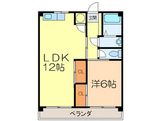 シャトー高蔵【5階】の間取り