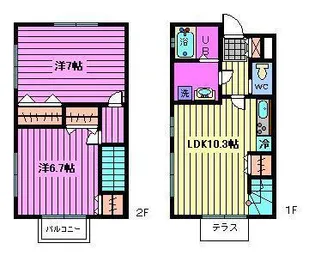 ソレイユ・駒場の間取り