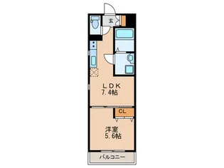 プラージュ大曽根【1階】の間取り