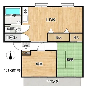 ウインズ湘南 2棟【1階】の間取り