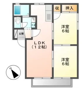 シャトーファンシー【1階】の間取り