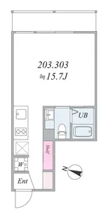the trias magome【2階】の間取り