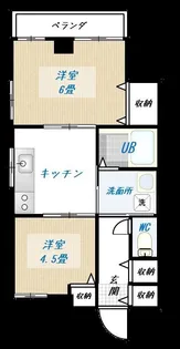 リーフハイツ秀鳳【8階】の間取り