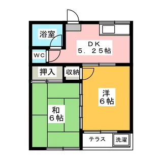 宮川ハイツ【1階】の間取り