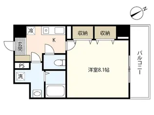第22友建ビル【6階】の間取り