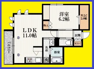 メゾンボヌール春日町【2階】の間取り
