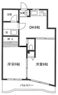 コモラード橋本II【1階】の間取り