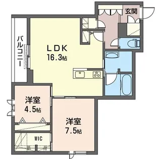 Champ Pierre【2階】の間取り