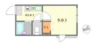 ノーザンロード江北【2階】の間取り