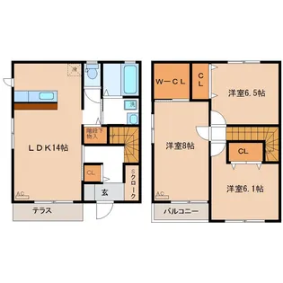 アーバンハイツ沖の間取り