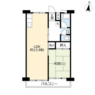 UR港南台ちどり【4階】の間取り