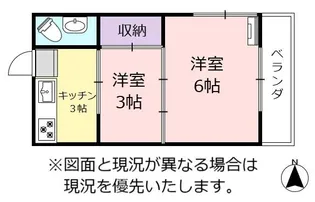 コーポTAKADA【2階】の間取り