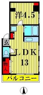 芳賀マンション【2階】の間取り