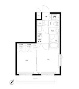 ルーブル中野富士見町伍番館【1階】の間取り