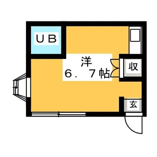 バンビ小鹿【1階】の間取り