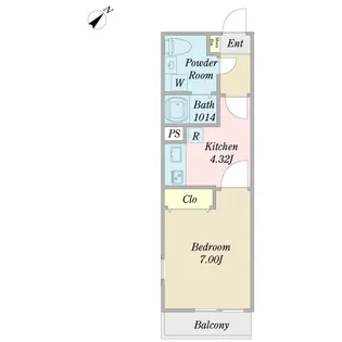 エトーレ笹塚A棟【1階】の間取り