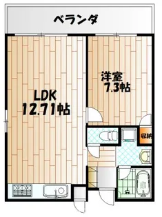 タカフジ・アパートメント【10階】の間取り