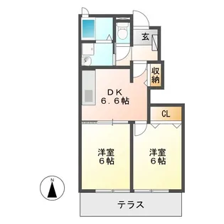 メゾン・ド・セレノ【1階】の間取り