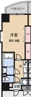 Luxe玉造III【5階】の間取り