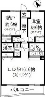 マ・ピエス【1階】の間取り