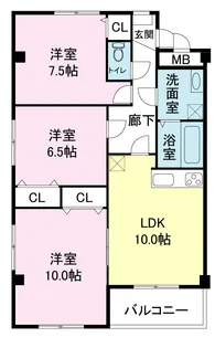 コンチェルト御薗宇【4階】の間取り