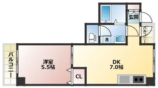 コスモプラザHINO【5階】の間取り