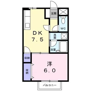 ブラフマンヤマイチ【1階】の間取り