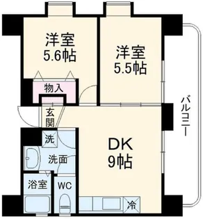 オーロラ迎賓館【6階】の間取り