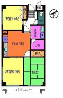 パーク・ウエスト【4階】の間取り