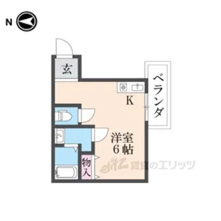 シャンテ―中宮1【5階】の間取り
